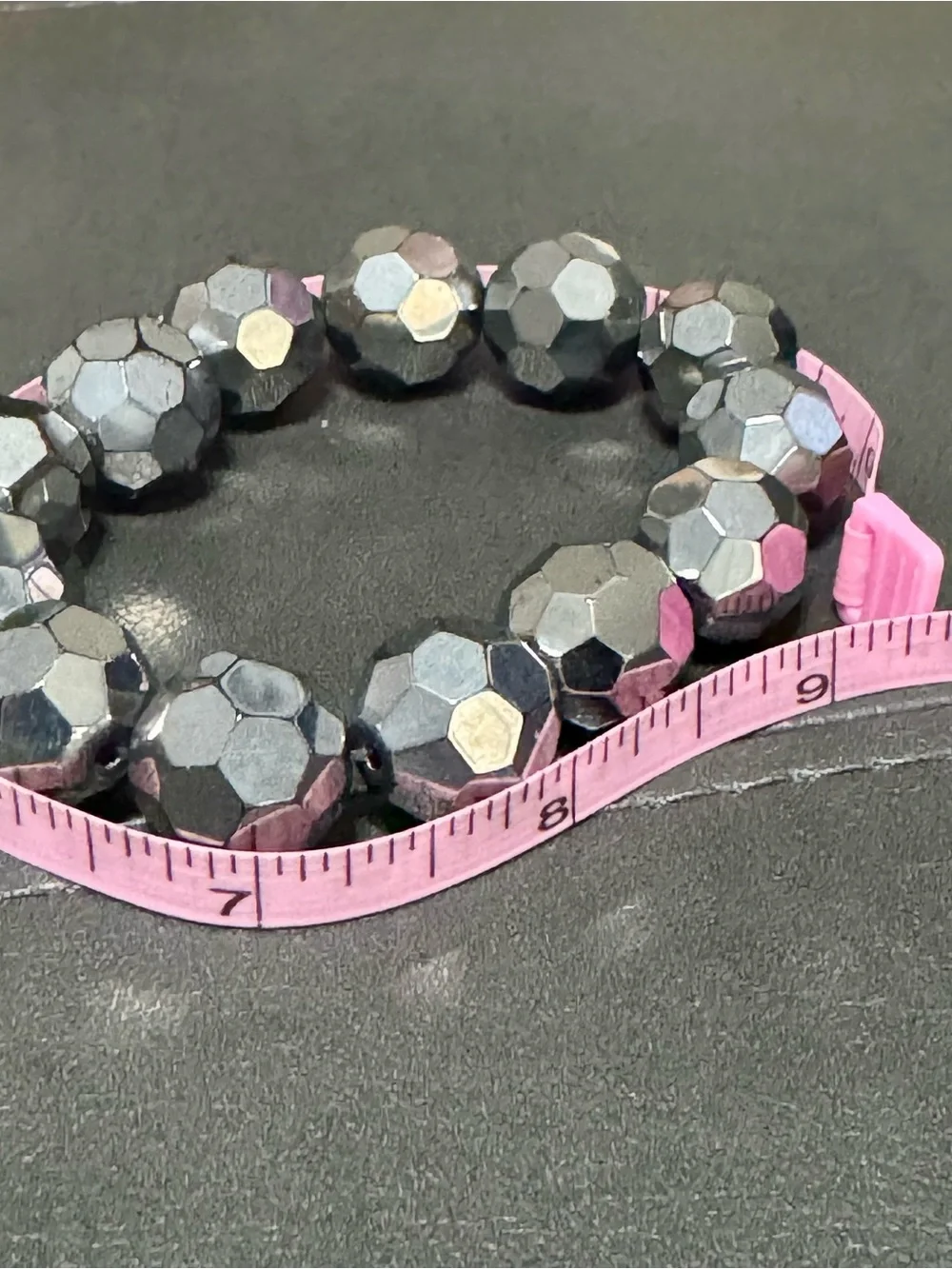 Faceted Silver Bead Stretch Bracelets - Women Jewelry